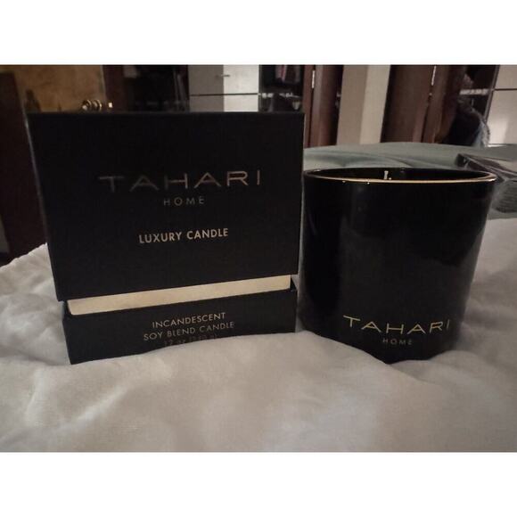TAHARI Home Luxury - Incandescent 12 Oz, Soy Blend Candle 2 Wicks - Picture 1 of 4